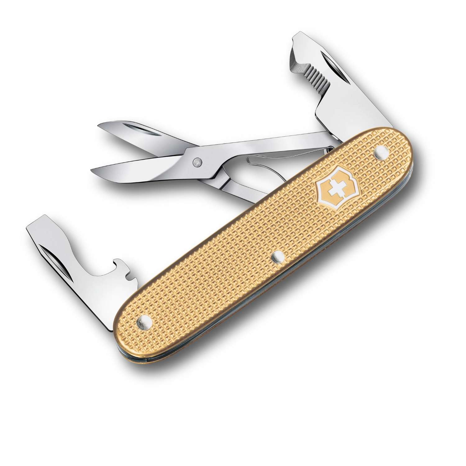 Victorinox Companion Slim Alox Swiss Army Knife 93 mm 6 Functions Aluminium Scales Gold 0.8170.28