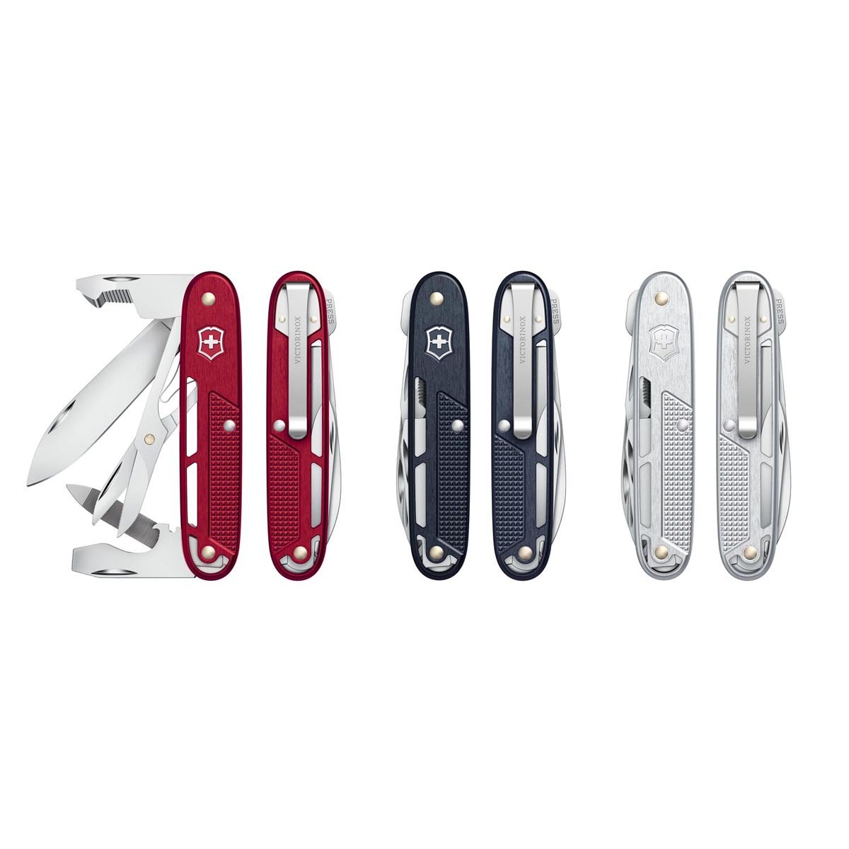 Victorinox Onefold Alox Swiss Army Kinfe 93 mm 2 Functions Aluminium Scales Silver 0.8006.26