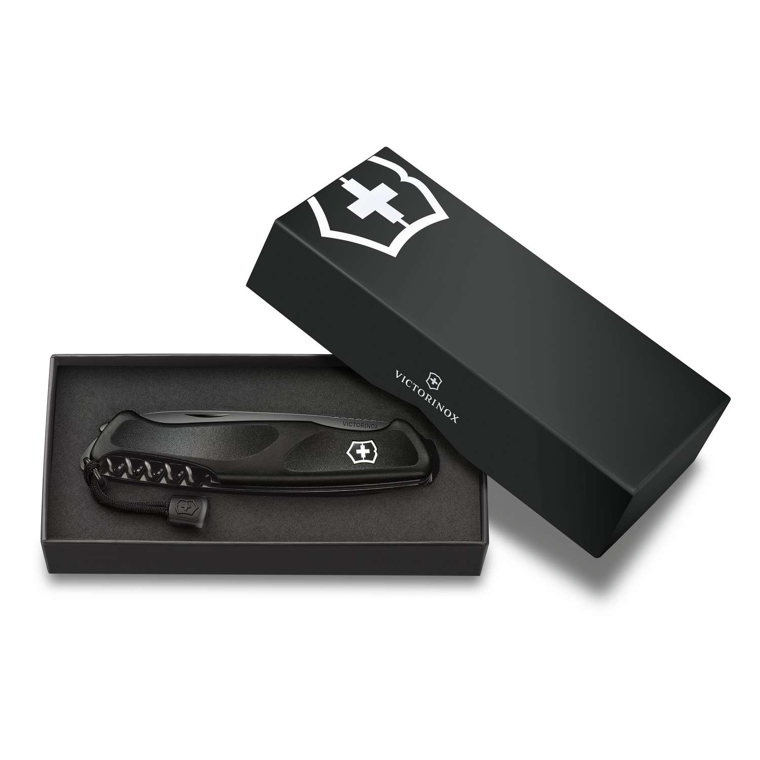 Victorinox Ranger 55 Onyx Black Swiss Army Knife 130 mm 13 Functions Black