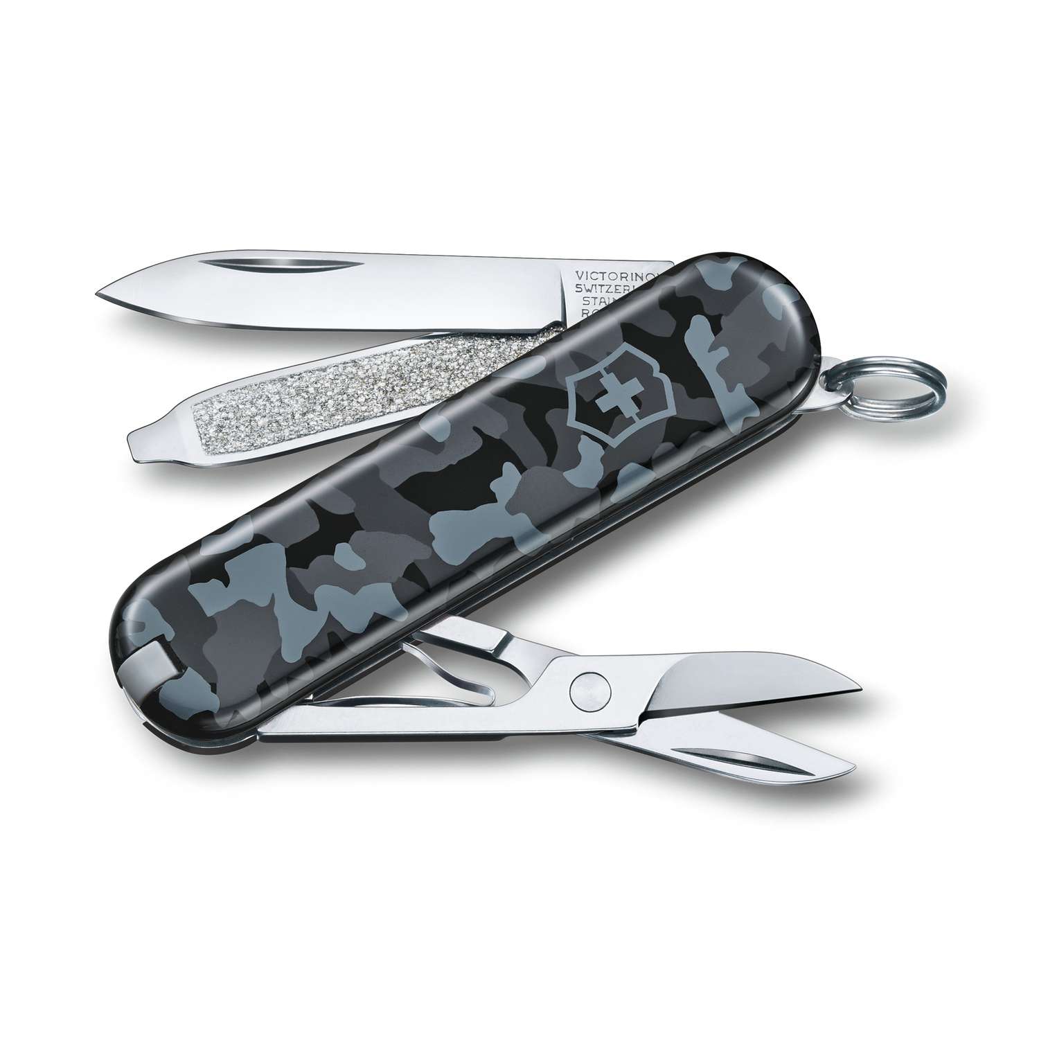 Victorinox Classic SD Swiss Army Knife 58 mm 7 Functions Gray Navy Camouflage 0.6223.942