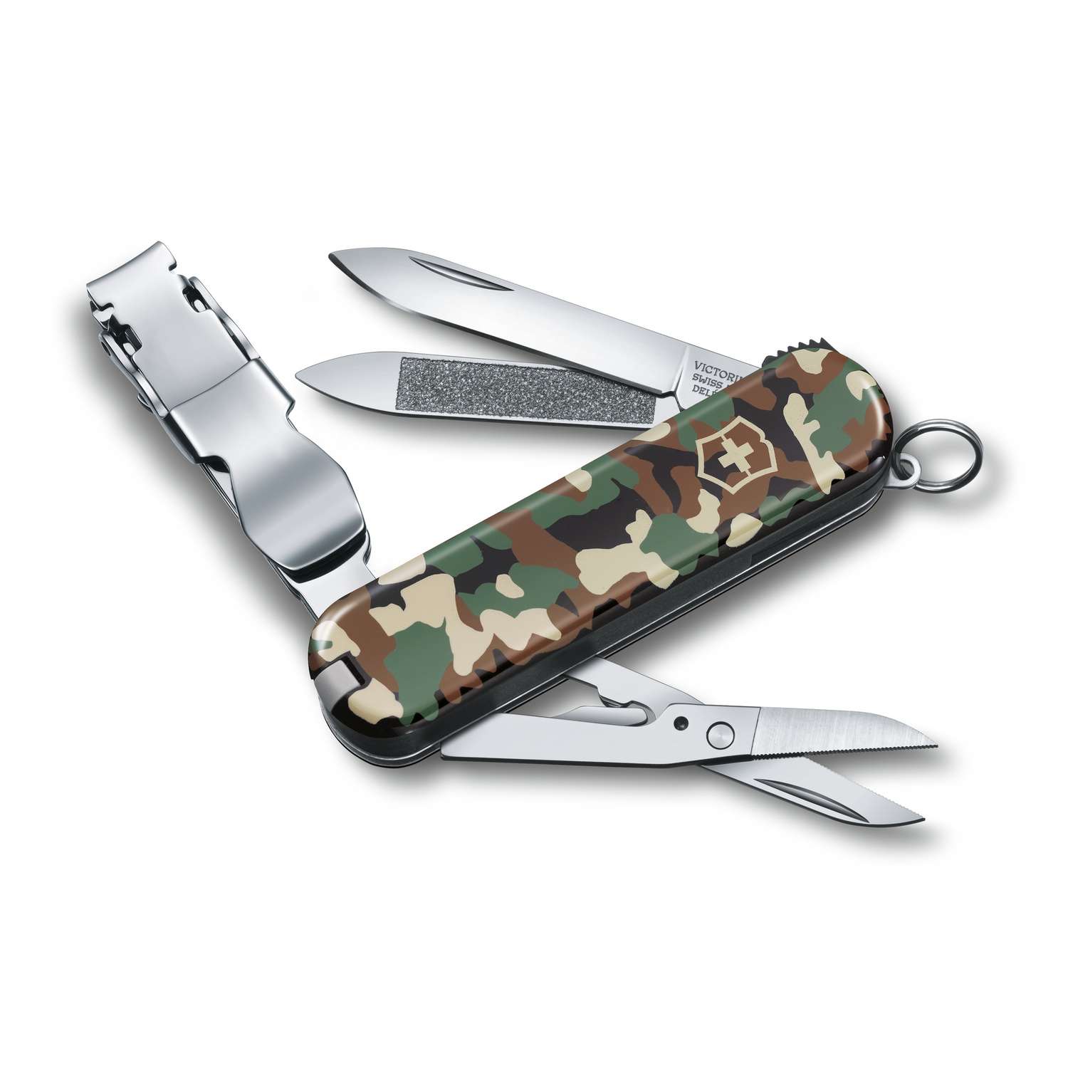 Victorinox Nail Clip 580 Swiss Army Knife 65 mm 8 Functions Pattern Camouflage 0.6463.94
