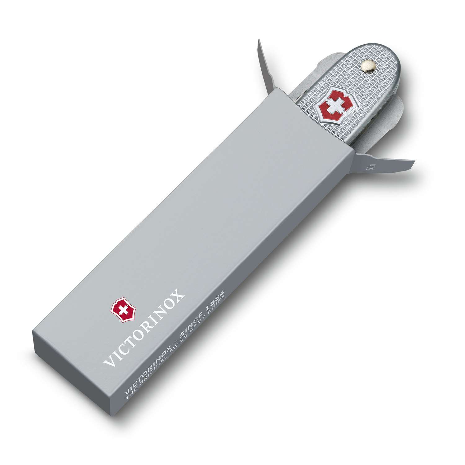 Victorinox Pioneer Alox Swiss Army Knife 93 mm 8 Functions Aluminium Scales Silver 0.8201.26
