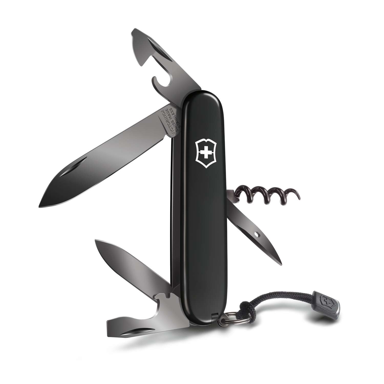 Victorinox Spartan Onyx Black Swiss Army Knife 91 mm 12 Functions Black 1.3603.31P