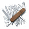 Victorinox Swiss Champ Wood ελβετικός σουγιάς 91 mm 29 λειτουργίες ξύλινο σώμα 1.6791.63
