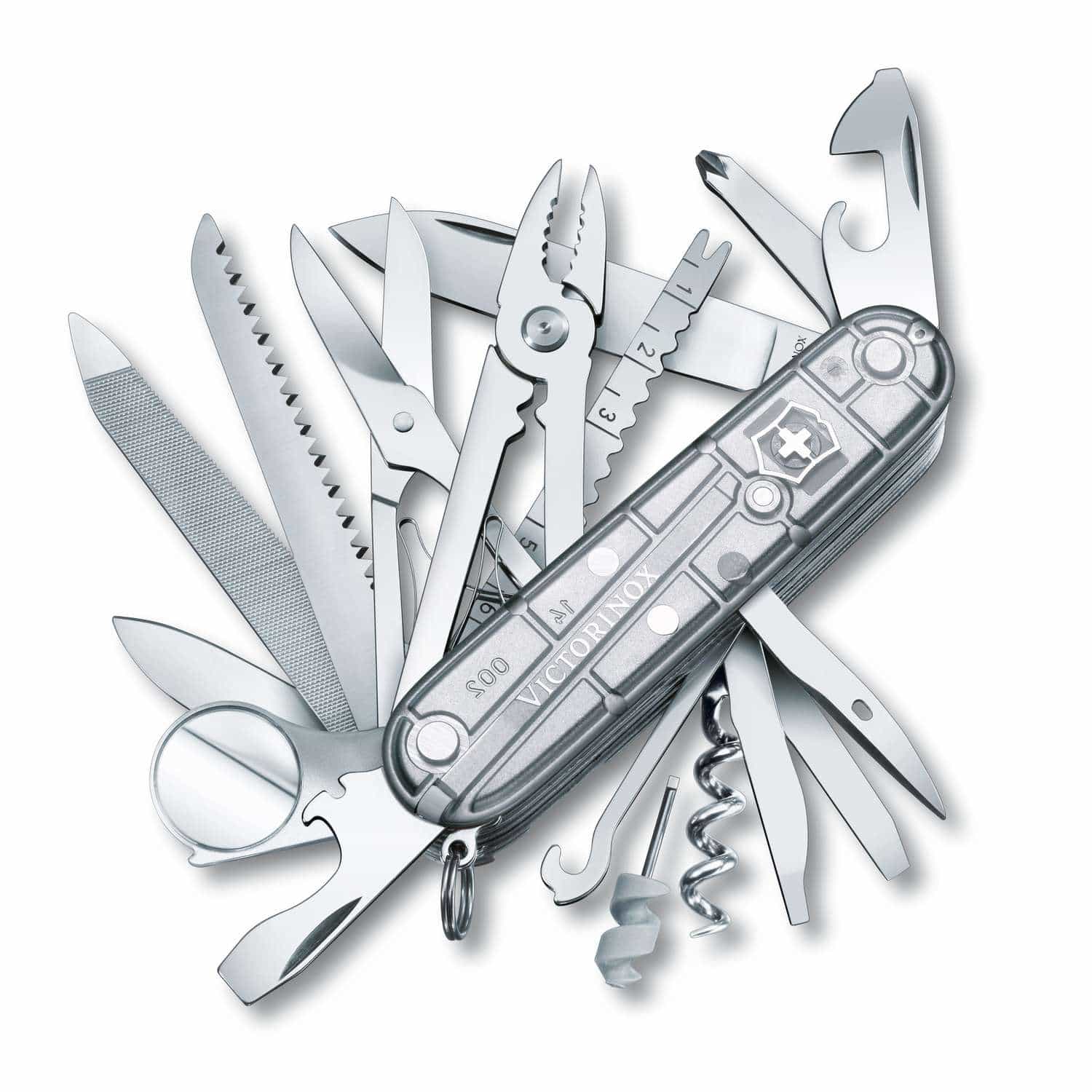 Victorinox Swiss Champ Swiss Army Knife 91 mm 33 Functions Silver Transparent 1.6794.T7