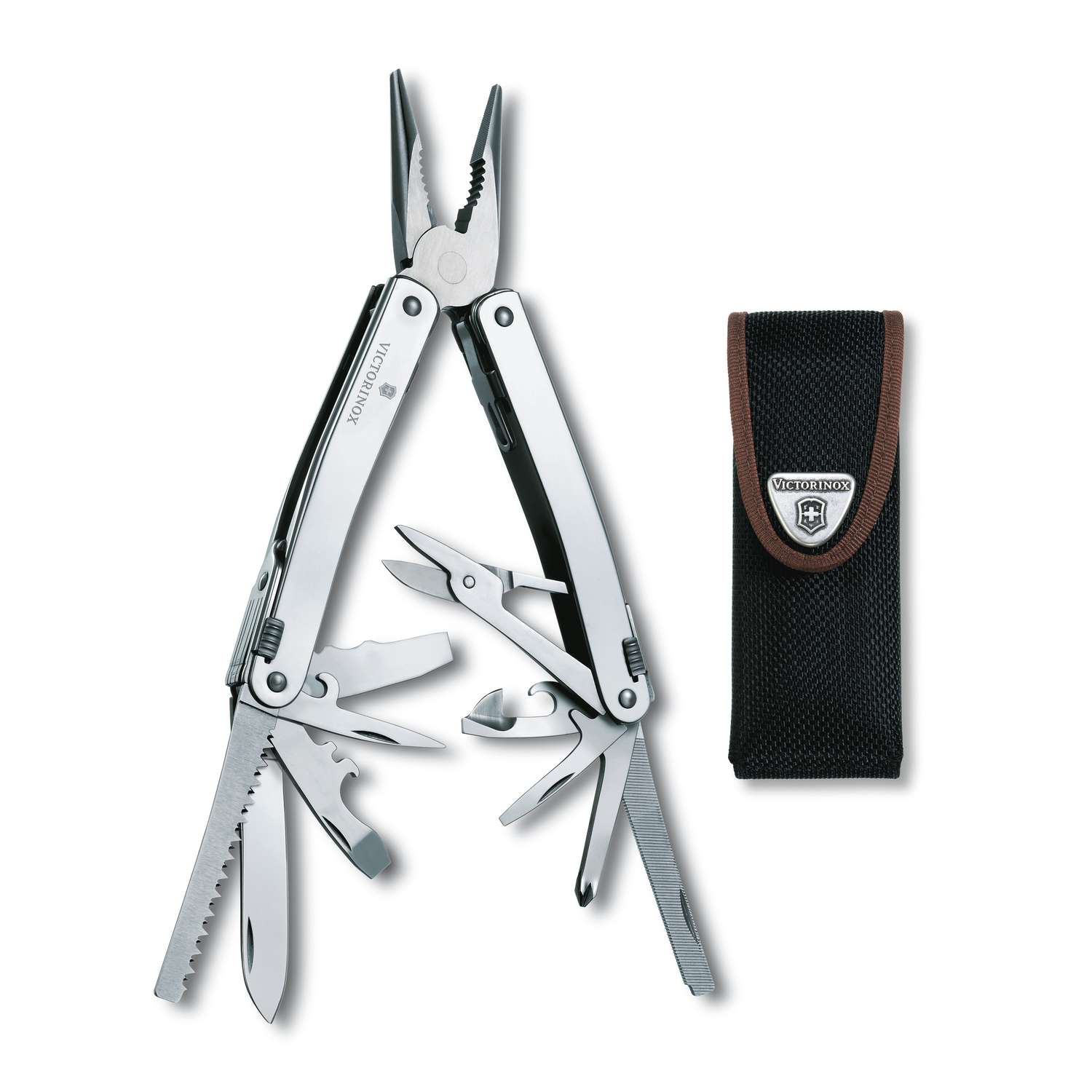Victorinox Swiss Tool Spirit X Swiss Army Multitool 105 mm 24 Functions Silver In Belt Pouch 3.0224.N