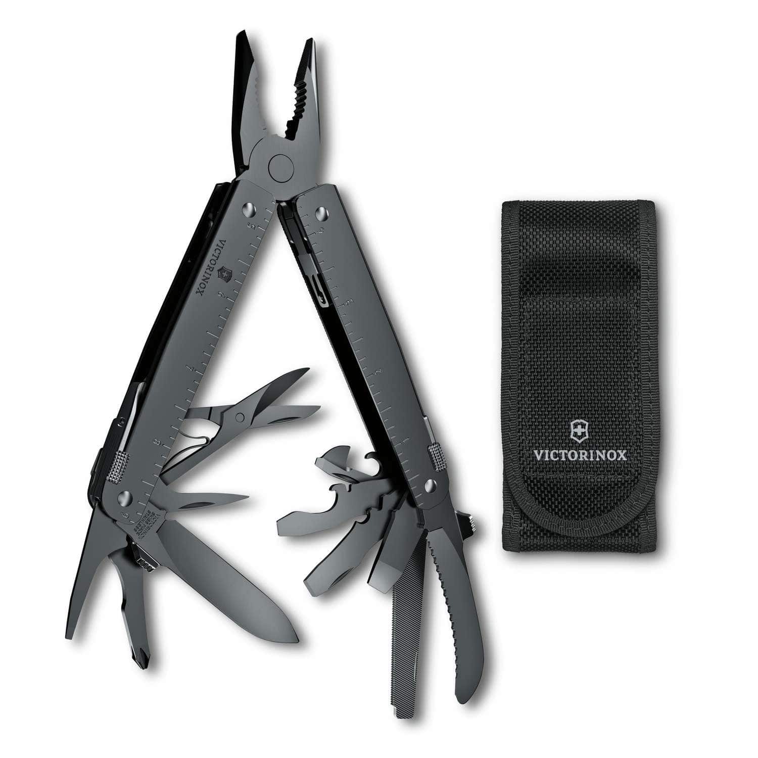 Victorinox Swiss Tool MXBS Swiss Army Multitool 115 mm 26 Functions Black In Belt Pouch 3.0326.M3N