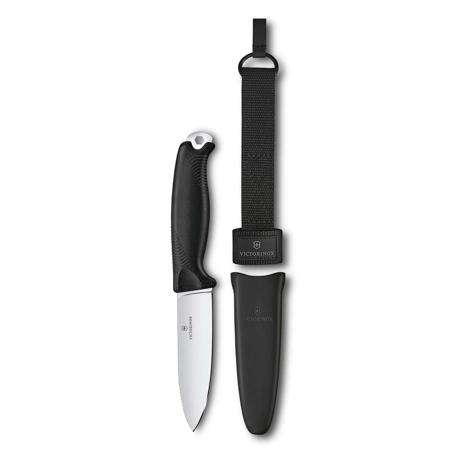 Victorinox Venture Swiss Outdoor Knife 233 mm 5 Functions Black With Sheath 3.0902.3