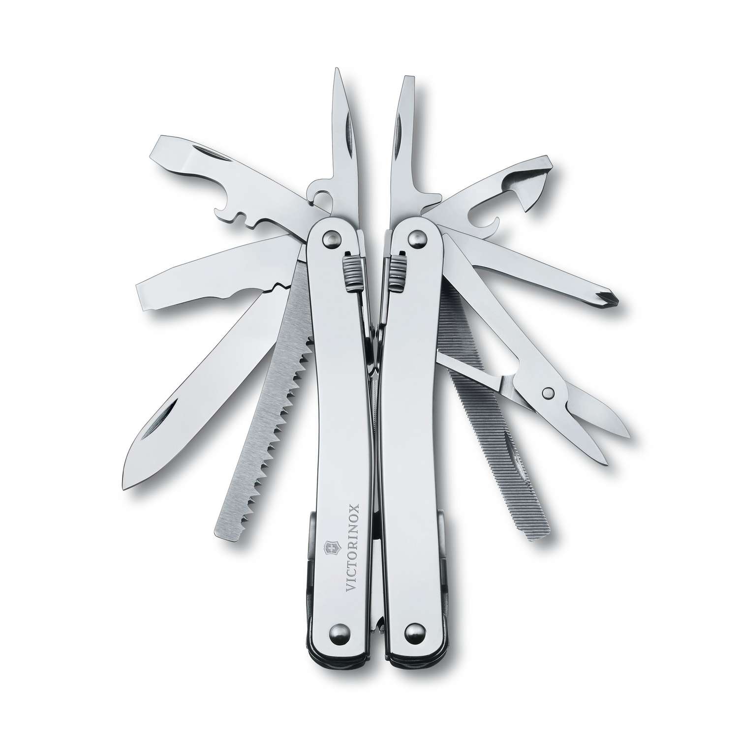 Victorinox Swiss Tool Spirit X Swiss Army Multitool 105 mm 24 Functions Silver In Belt Pouch Leather 3.0224.L