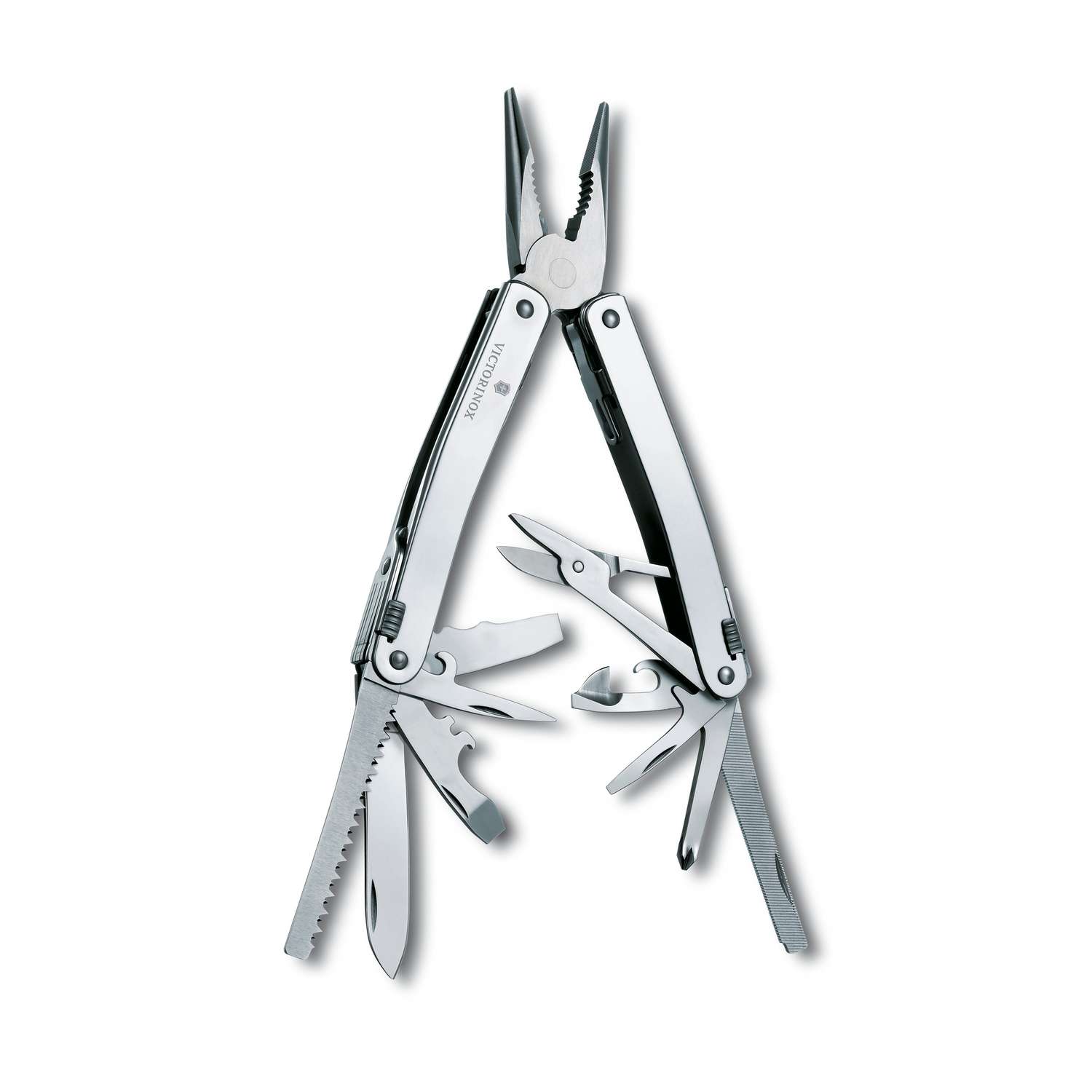 Victorinox Swiss Tool Spirit X Swiss Army Multitool 105 mm 24 Functions Silver In Belt Pouch 3.0224.N