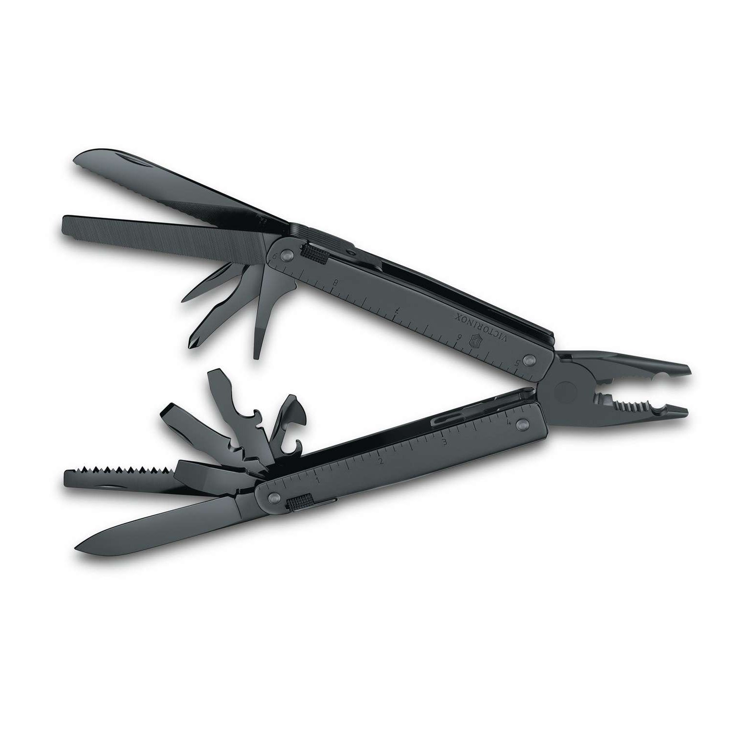 Victorinox Swiss Tool BS Swiss Army Multitool 115 mm 27 Functions Black In Belt Pouch 3.0323.3CN