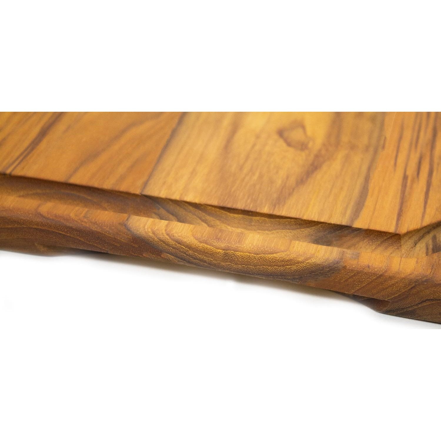 Stolf Teak Wood Cutting Board With Groove 41 x 30.5 x 1.9 cm Elegance Culinary ST.2041