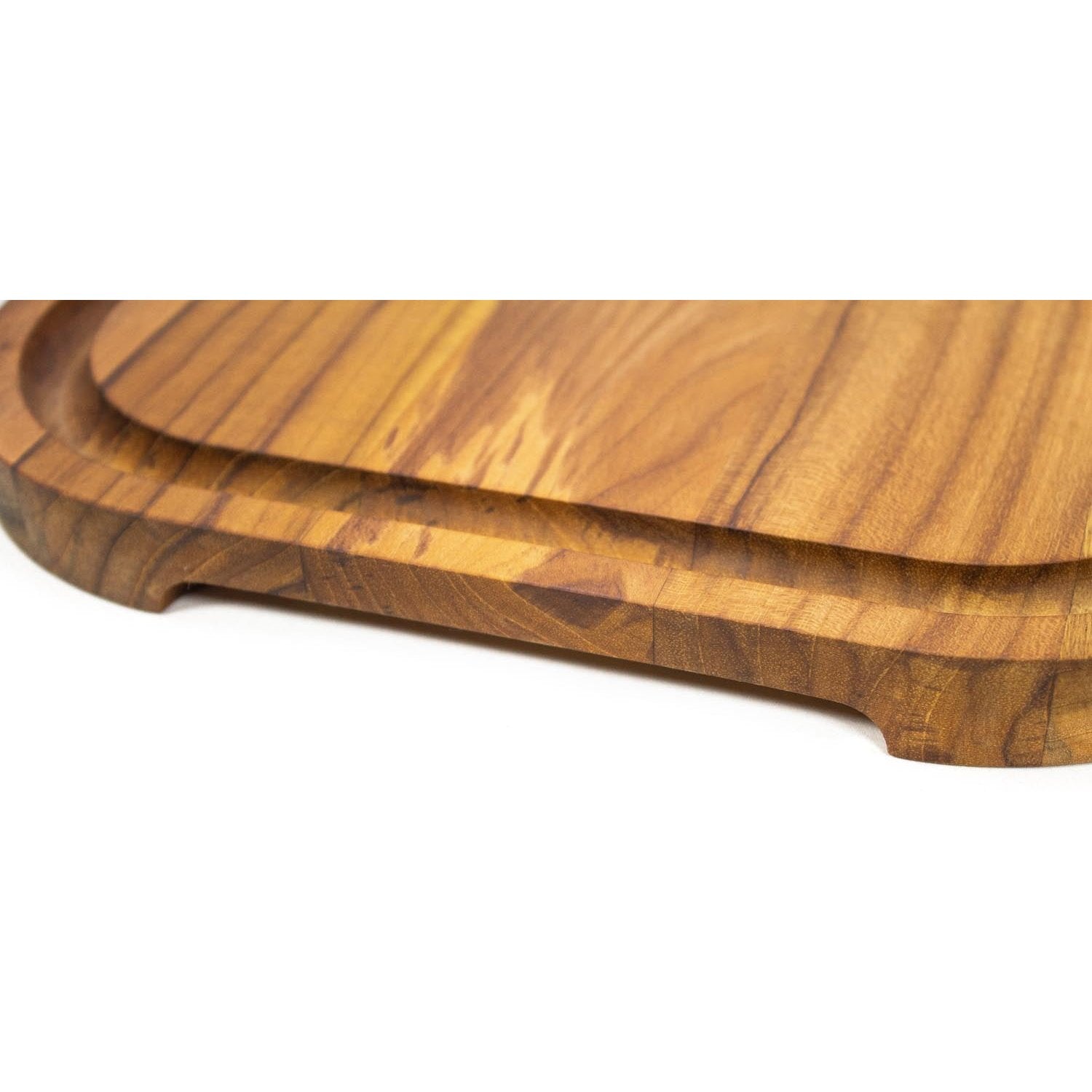 Stolf Teak Wood Cutting Board With Groove 40 x 28 x 2.4 cm Elegance Culinary ST.2140