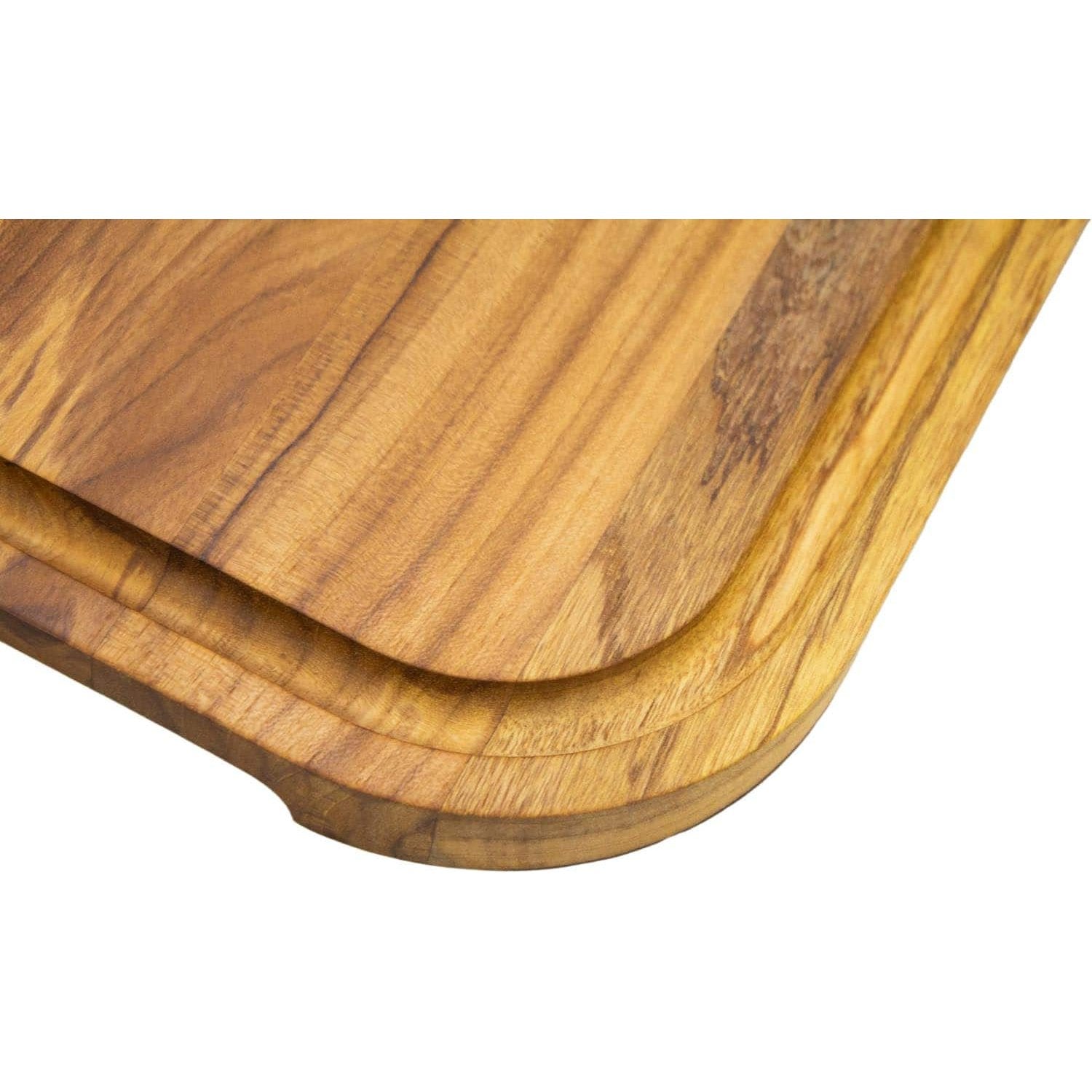 Stolf Teak Wood Cutting Board With Groove 48 x 30 x 2.4 cm Elegance Culinary ST.2148