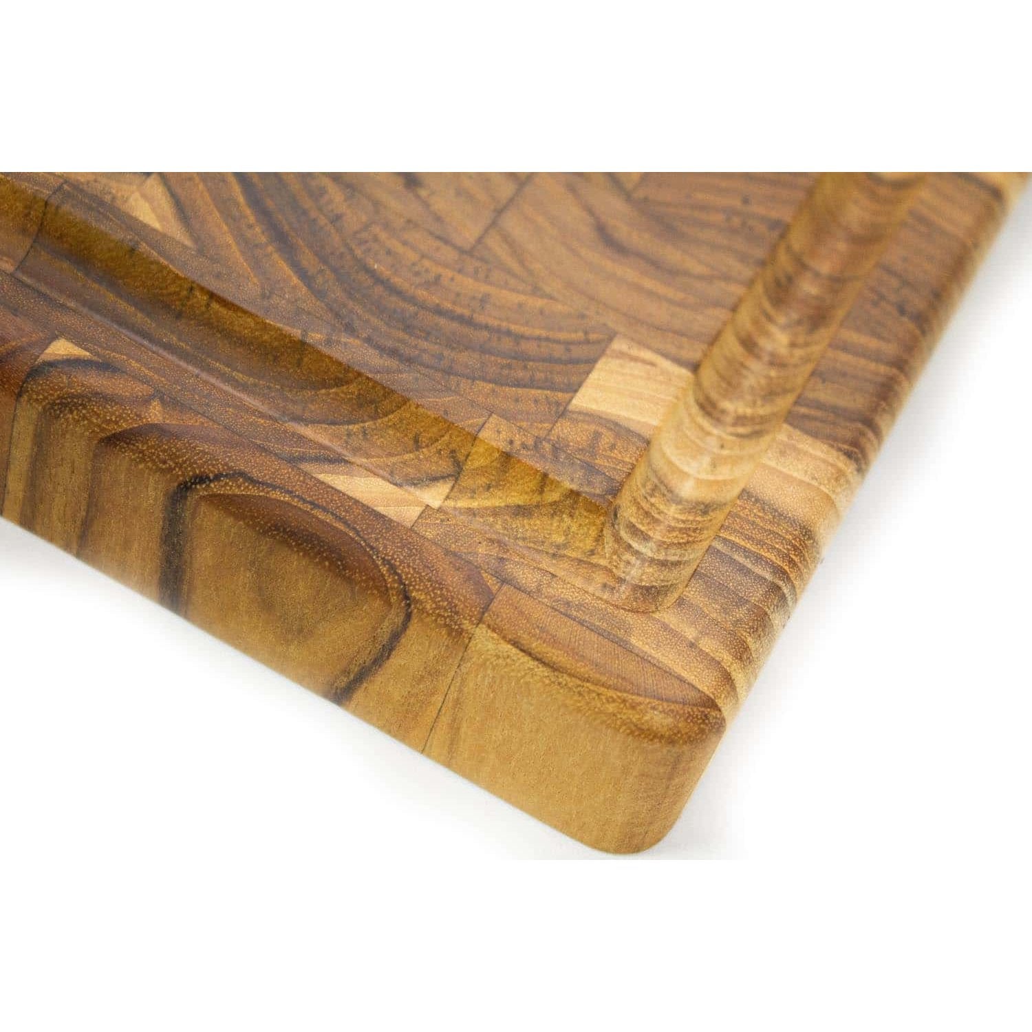 Stolf End Grain Teak Wood Cutting Board With Groove 30 x 20 x 3.2 cm Supreme ST.3030