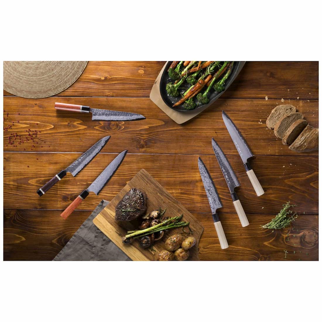 Tojiro Handmade Aogami Rough Chef's Knife 21 cm Quince Handle